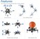 FREENOVE Big Hexapod Robot Kit for Raspberry Pi 5 4 B 3 BZero 2 W, Walking, Self Balancing, Face Recognition, Ultrasonic Ranging, App Control, Camera, Servo (Raspberry Pi NOT Included.
