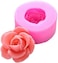 OBTANIM 2 Pcs Bloom 3D Rose Flower Fondant Silicone Molds for Chocolate Cake Soap Candy Pastry Dessert.