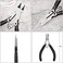 BOENFU Small Wire Flush Cutters 5-in, Sharp and Precision Side Cutting Pliers with Spring, Small Wire Snips for Jewelry Making, Model Cutting, Electronic - Black.