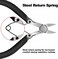 BOENFU Small Wire Flush Cutters 5-in, Sharp and Precision Side Cutting Pliers with Spring, Small Wire Snips for Jewelry Making, Model Cutting, Electronic - Black.