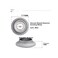 SHDIATOOL 3 Inch Profile Hand Diamond Wheel Height 15mm Demi-bullnose Edge Grinding for Stone Marble Granite Rock.