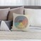 Takao Wheel of Emotions Feelings Velvet Throw Pillow Covers Cozy Square Throw Pillowcases Home Decoration for Bed Couch Sofa Living Room Cushion Covers 18"X18".