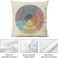 Takao Wheel of Emotions Feelings Velvet Throw Pillow Covers Cozy Square Throw Pillowcases Home Decoration for Bed Couch Sofa Living Room Cushion Covers 18"X18".