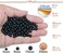 LPBeads 6mm Natural Matte Black Onyx Round Gemstone Frosted Stone Beads 120Pcs Bulk Loose Beads for Jewelry Making Bracelet with Stretch Beading Cord.