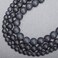 LPBeads 6mm Natural Matte Black Onyx Round Gemstone Frosted Stone Beads 120Pcs Bulk Loose Beads for Jewelry Making Bracelet with Stretch Beading Cord.