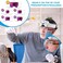 Dilzekui Uarzt Head Mount Magnifier with LED Light, Rechargeable Headband Magnifier, Head-Mounted Magnifying Glass with 6 Detachable Lens, Handsfree Magnifying Glasses for Jewelers Loupe, Crafts, Repa