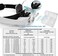 Dilzekui Uarzt Head Mount Magnifier with LED Light, Rechargeable Headband Magnifier, Head-Mounted Magnifying Glass with 6 Detachable Lens, Handsfree Magnifying Glasses for Jewelers Loupe, Crafts, Repa