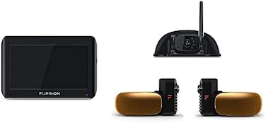 Furrion Vision S 7 inch Monitor, 3 Camera Wireless RV Backup System with IR Night Vision and Wide Viewing Angles: 1 Rear Sharkfin Camera and 2 Side Running Light Cameras - FOS07TAEN.
