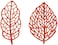 SILIKOMART - FORESTA - STAMPO in Silicone N. 24 FOGLIE 66X30 H1 MM - 62X43 H1 MM.