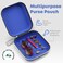 OPTIPAK Mask Storage Case - Neoprene Face Covering Mask Holder with ZipperCarabiner Keychain - Portable Mask Storage Clip to Purse, Backpack, Bag - Kids Women Men School Car Travel (Masks.