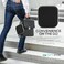 OPTIPAK Mask Storage Case - Neoprene Face Covering Mask Holder with ZipperCarabiner Keychain - Portable Mask Storage Clip to Purse, Backpack, Bag - Kids Women Men School Car Travel (Masks.