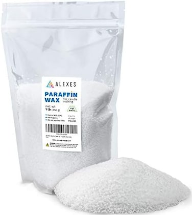 ALEXES Paraffin Wax for Candle Making - Unscented Candle Wax - Candle Making Wax for Crafts - Paraffin Candle Wax Melts &ndash; Paraffin for Crafts - 1lb Paraffin Wax Flakes.