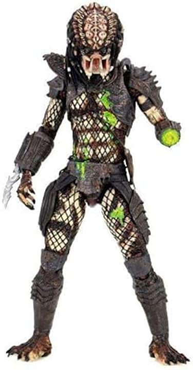 NECA - مجسم شخصية صائد المدينة المتضرر في معركة Predator 2 Ultimate Battle Damaged City Hunter بحجم 7 بوصات.