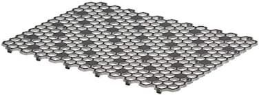 Spectrum Diversified Hexa Raised Feet Quick-Drying Heavy-Duty Protector with Non-Slip Surface, Large Farmhouse Sink Mat, Frost/Gray.