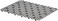 Spectrum Diversified Hexa Raised Feet Quick-Drying Heavy-Duty Protector with Non-Slip Surface, Large Farmhouse Sink Mat, Frost/Gray.