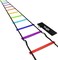 Yes4All Ultimate Agility Ladder Speed Training Equipment - 8, 12, 20 Rungs with Multi Colors - Speed Ladder for Kids and Adults - Included Carry Bag.