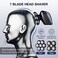 Wyklaus Head Shaver 7D, Upgrade Head Shavers for Bald Men, Head Electric Razor with Nose Hair Trimmer, Waterproof Wet/Dry Mens Grooming Kit, Anti-Pinch, LED Display, USB Rechargeable.