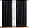 NICETOWN Halloween Black Blackout Curtain Blinds - Solid Thermal Insulated Window Treatment Blackout Drapes for Bedroom (2 Panels, 70 inches Wide by 84 inches Long.