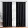 NICETOWN Halloween Black Blackout Curtain Blinds - Solid Thermal Insulated Window Treatment Blackout Drapes for Bedroom (2 Panels, 70 inches Wide by 84 inches Long.