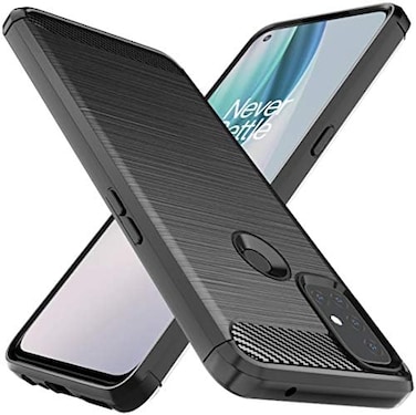 Osophter for Oneplus Nord N10 Case Shock-Absorption Flexible TPU Rubber Protective Cell Phone Cover for Oneplus Nord N10 5G(Black.