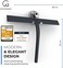 G&Uuml;TEWERK shower squeegee black 11 in - incl. chrome suction cup hook - stainless steel core - silicone rubber squeegees for bathroom cleaning - window screen wiper cleaner glass scraper blade showers.