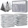 Swiss Safe Emergency Mylar Thermal Blankets (Bulk 10-Pack- Designed for NASA, Outdoors, Hiking, Survival, Marathons or First Aid (Silver 10-Pack.