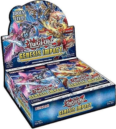 Konami Mega Cards Yu-Gi-Oh. Genesis Impact Booster Box.
