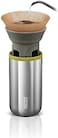 WACACO Cuppamoka Coffee Pot, Portable Drip Coffee Maker, Filter American Coffee Machine with 10 Cone Paper Filters, Manually Operated, Stainless Steel Coffee Brewer, 10 fl oz.