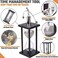 Budgetizer Decorative Sand Timer Clock Hourglass &ndash;with Balance Physics Motion Desk Toy Sculpture &ndash;(Light Gray60 Minute Productivity Hour Glass Sand Clock Timers for Office, Home Kitchen Desk Decor Pom