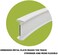 KXLife Flexible Bendable Curved Ceiling Curtain Track, Curtain Track Ceiling Mount, RV Curtain Track, Curtain Rail (8 ft.