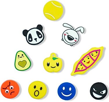 Tannius Tennis Racket Vibration Dampener 10 Pack, with 4 Distinctive Categories of Designs, Tennis Shock Absorber, Excel on The Tennis Court, Perfect Tennis Gift.