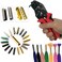 Myya Hand Aglet Crimping Pliers, Metal Shoelace Aglets Crimper Tools for Attach Metal Sheath Aglets to the End of Laces Hoodie Shoelaces Tips DIY Installation 3. 5, 4, 5 mm.