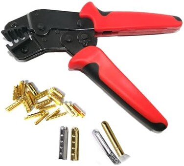 Myya Hand Aglet Crimping Pliers, Metal Shoelace Aglets Crimper Tools for Attach Metal Sheath Aglets to the End of Laces Hoodie Shoelaces Tips DIY Installation 3. 5, 4, 5 mm.