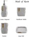 Hymmah Bathroom Accessories Set,Marble Design Toothbrush Holder,Farmhouse Bathroom Decor,4 Pcs Resin Gift Set Apartment Necessities, Contain Toothbrush Cup,Soap Dispenser,Soap Dish,Tumbler.