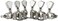 guyker Guitar Locking Tuners (3L3R Handd- 1:21 Models Rear Lock String Tuning Key Pegs Machine Head with Trapezium Handle Replacement for Electric, Folk or Acoustic Guitars - Nickel.