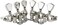 guyker Guitar Locking Tuners (3L3R Handd- 1:21 Models Rear Lock String Tuning Key Pegs Machine Head with Trapezium Handle Replacement for Electric, Folk or Acoustic Guitars - Nickel.