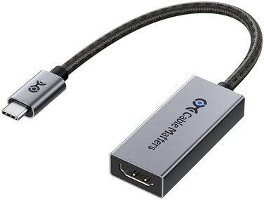 محول Cable Matters بسرعة 48 جيجابت في الثانية من USB C إلى HDMI 2.1 يدعم دقة 4K 120Hz و 8K HDR - متوافق مع منفذ Thunderbolt 3 و Thunderbolt 4 - أقصى دقة على Mac هي 4K@60Hz.