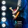CAMOLA Guitar Headphone Amp - Portable Mini Plug Amplifier, Rechargeable Travel Pocket Electric Bass Amp With Bluetooth Receiver, Clean Chorus Flanger Metal and Wah 5 Effects.