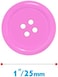 Vantasii 240pcs Resin Buttons Round 4 Holes 25m Sewing Craft Bingo Counting Chip Plastic Marker (8 Colors, 25mm Diameter.