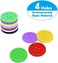 Vantasii 240pcs Resin Buttons Round 4 Holes 25m Sewing Craft Bingo Counting Chip Plastic Marker (8 Colors, 25mm Diameter.