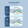 RESTCLOUD Adjustable Lumbar for Sleeping Memory Foam Back Support Pillow for Lower Back Pain Relief, Back Pillow for Sleeping, Lumbar Support Pillow for Bed and Chair.