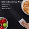 Gartful Silicone Mats for Kitchen Counter, Large Silicone Countertop Protector 25" by 17", Nonskid Heat Resistant Desk Saver Pad, Multipurpose Mat, Placemat, Black.
