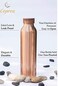 COPRON Pure Copper Water BottleCopper Vessel for Outdoor, Yoga, Sports Water Bottle with Health BenefitsHandcrafted : SeamlessLeak-Proof Copper Bottle with Lid(900ml/ 30 fl oz.