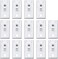 KXLIFE Ceiling Mount Brackets for Flexible Curtain Track, Bendable Curtain Track Ceiling Mounting Hardware (14 PCS.
