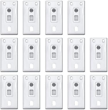 KXLIFE Ceiling Mount Brackets for Flexible Curtain Track, Bendable Curtain Track Ceiling Mounting Hardware (14 PCS.