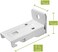 KXLife Wall Mount Brackets for Flexible Curtain Track, Bendable Curtain Track Wall Mounting Hardware (20 PCS.