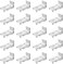 KXLife Wall Mount Brackets for Flexible Curtain Track, Bendable Curtain Track Wall Mounting Hardware (20 PCS.