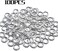 BronaGrand Rhinestone Spacer Beads,100Pcs Crystal Rhinestone Spacer Beads Large Hole European Beads Metal Beads Supplies for DIY Bracelet Necklace Jewelry Making.