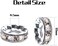 BronaGrand Rhinestone Spacer Beads,100Pcs Crystal Rhinestone Spacer Beads Large Hole European Beads Metal Beads Supplies for DIY Bracelet Necklace Jewelry Making.