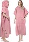 SUN CUBE Surf Poncho Changing Robe with HoodThick Quick Dry Microfiber Wetsuit Changing Towel for Surfing Beach Swim Outdoor Sports - Pink.